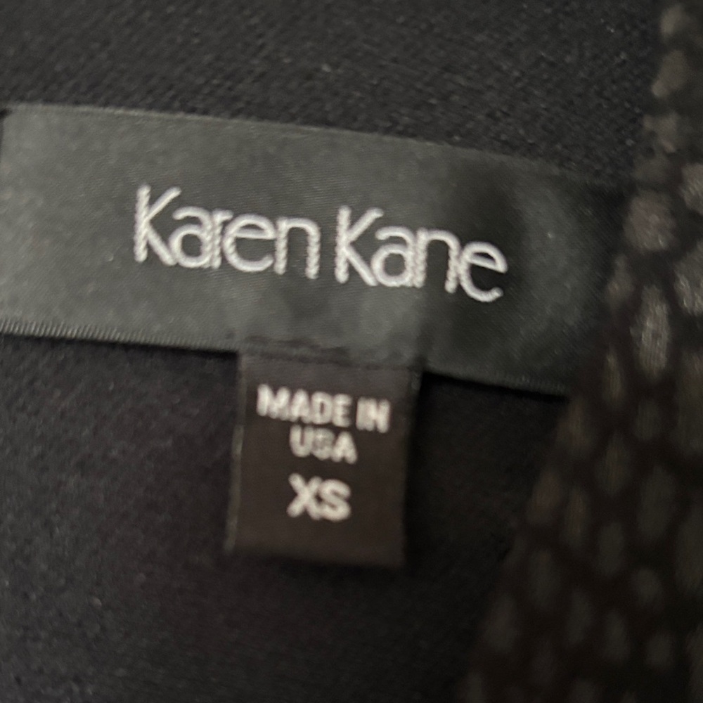 Karen Kane Black Textured Midi Dress - Picture 5 of 8